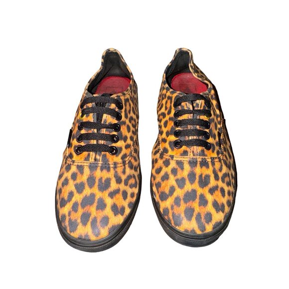Vans Other - Vans Cheetah Print Lace Up Sneakers Men Size 6.5